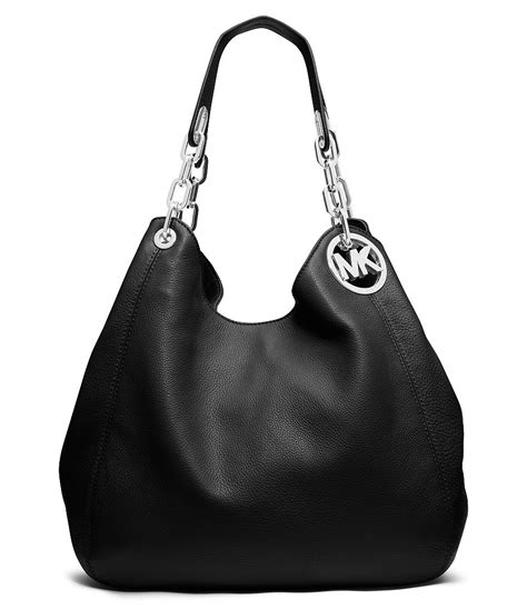 michael kors fulton large hobo gray|Michael Kors shoulder bag.